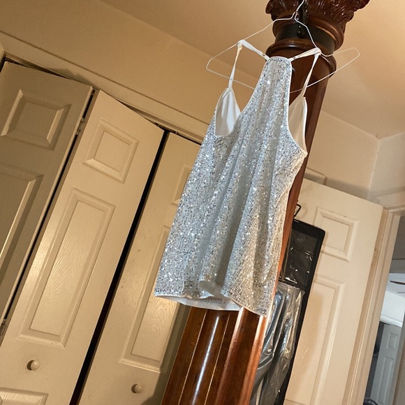 Silver and white ranking top sparkling new never worn also in black - Picture 5 of 8